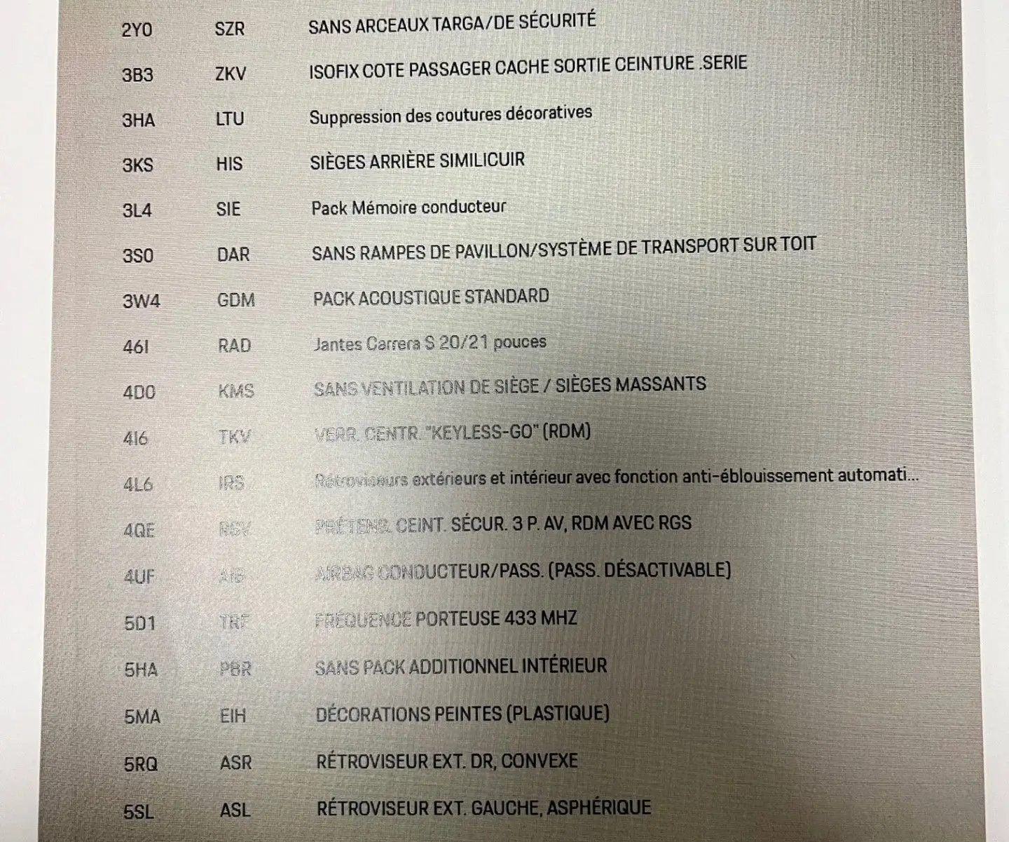 Vue de face d'une Porsche 911 (992) Carrera S argent GT avec jantes RS Spyder et jupes latérales sport design visibles.