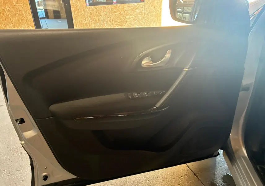 Vue intérieure de la porte avant gauche gris foncé du Renault Kadjar 1.5 BlueDCI 115 Business de 2020.