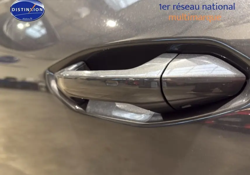 Poignée de porte gris métallisé de la CUPRA TERRAMAR 2025 vue en gros plan côté droit.