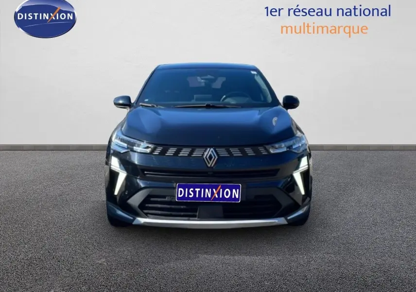 Renault Symbioz noir étoile métal en vue profil droit, soulignant ses jantes modernes et son design élégant SUV hybride.