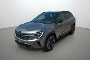 Renault Austral E-Tech 200 Esprit Alpine gris schiste avec toit noir, vue 3/4 avant droit, jantes alu 20 pouces.
