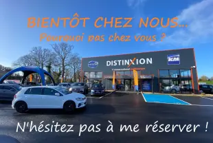 Logo Distinxion avec mention "en arrivage" sur fond blanc, sans véhicule visible.
