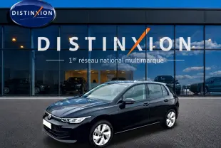 Volkswagen Golf 1.5 etsi evo2 116 life noir vue 3/4 avant droite devant showroom Distinxion.